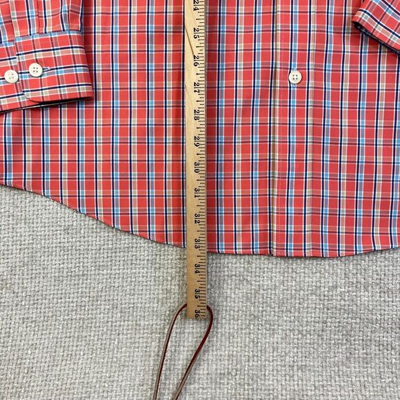 Orvis Shirt Wrinkle Free Men's XL Pink Blue Plaid Button Down Long Sleeve Casual - Picture 7 of 10